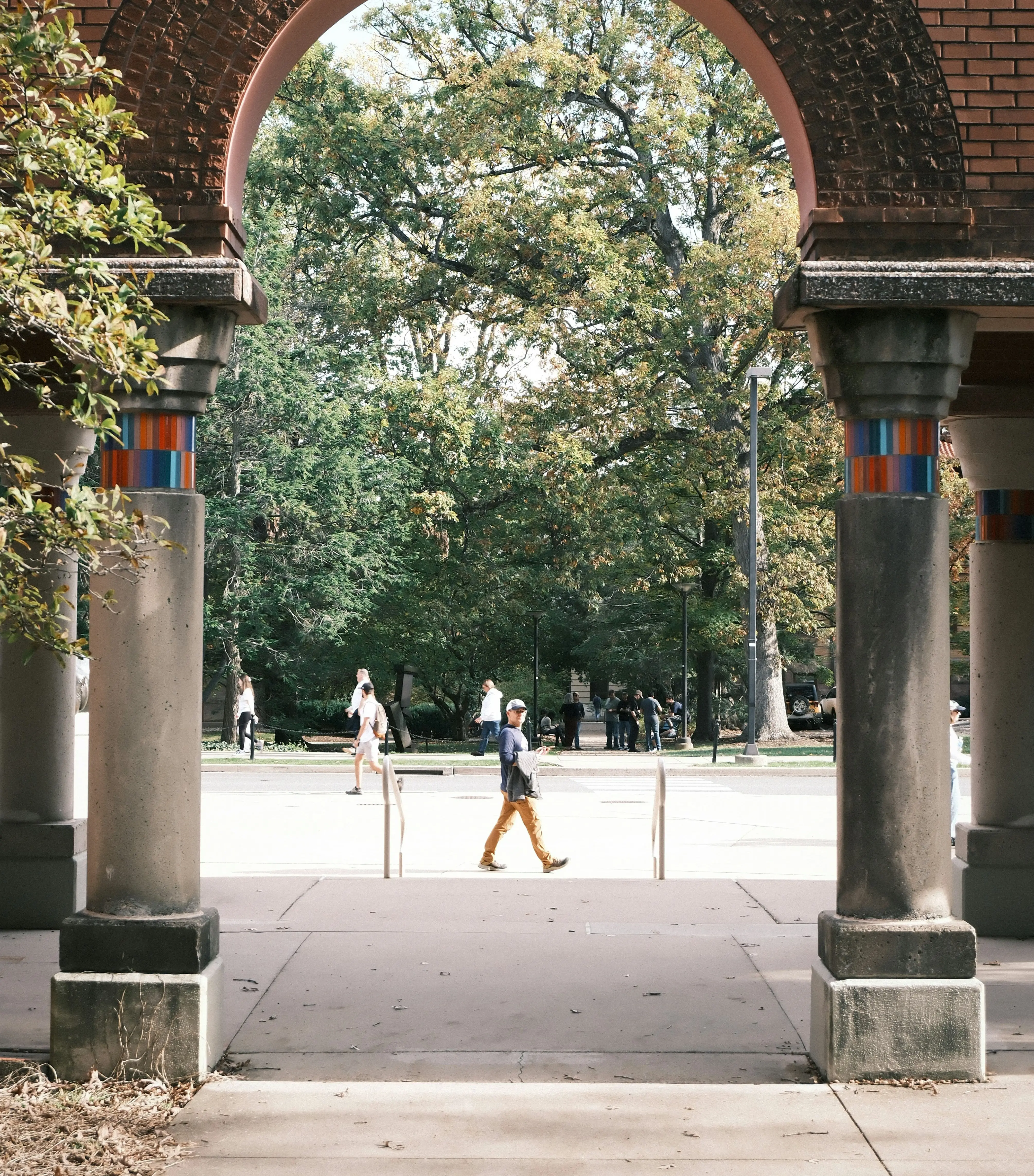 arch entrance to a university