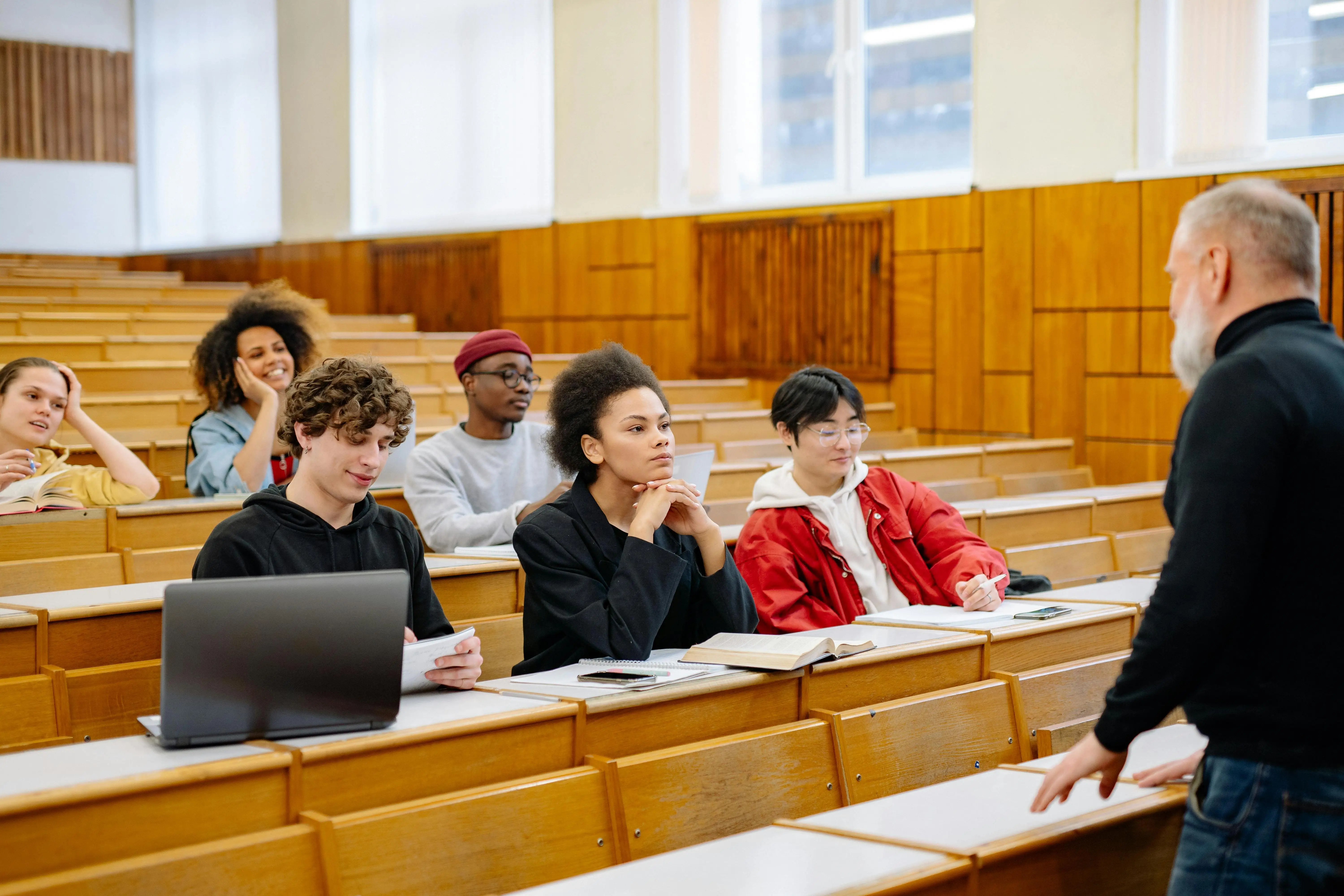 students sitting in a lecture
