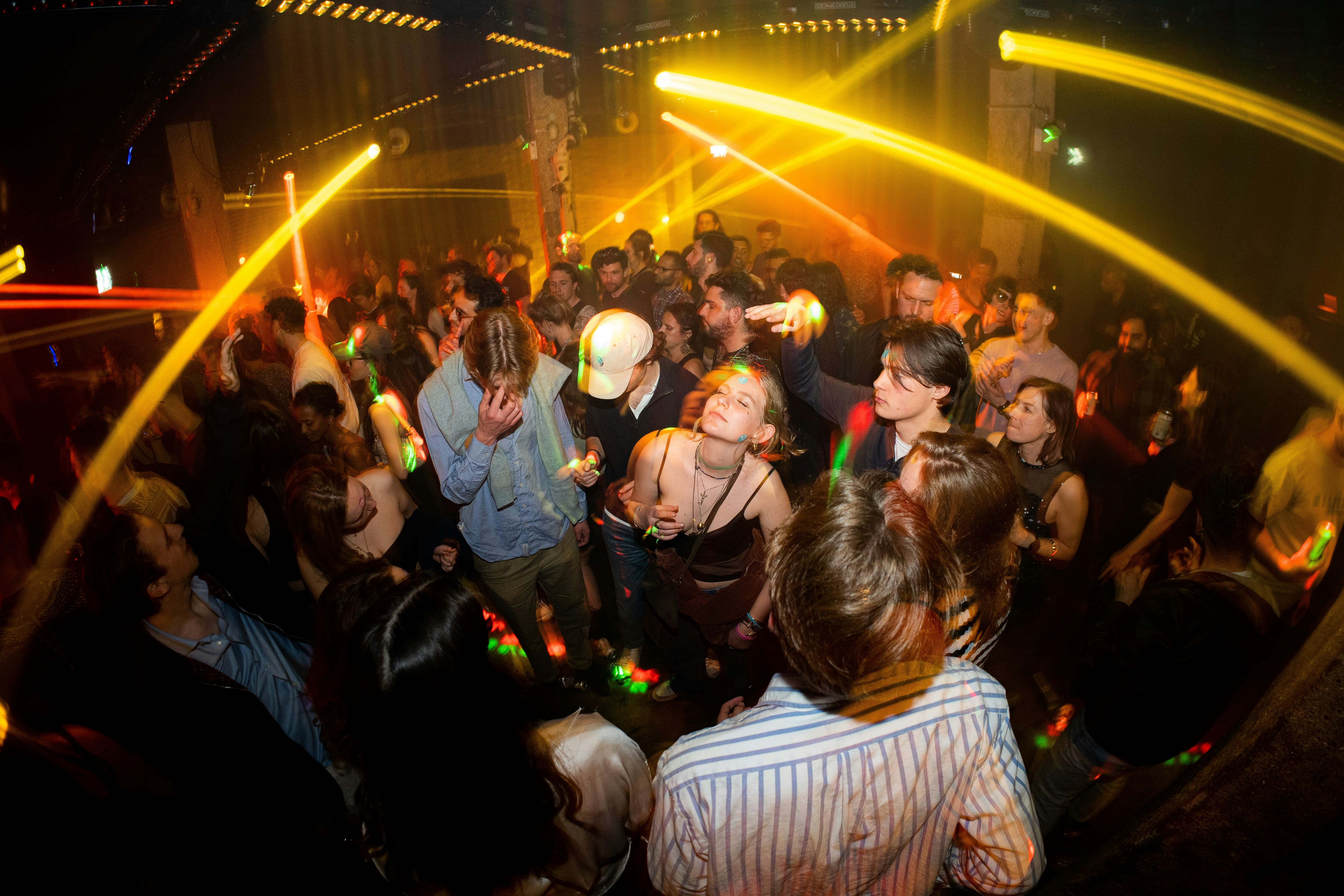 inside a club